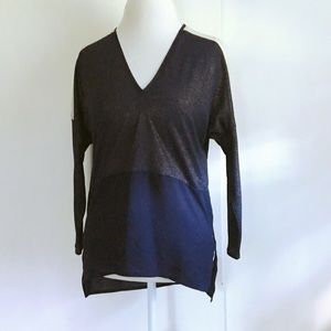 zara color block top